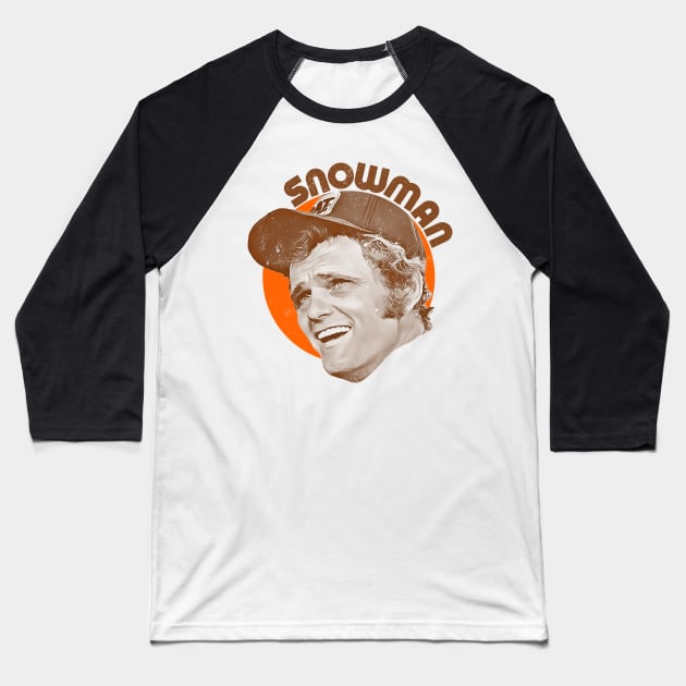 Snowman Baseball T-Shirt by darklordpug